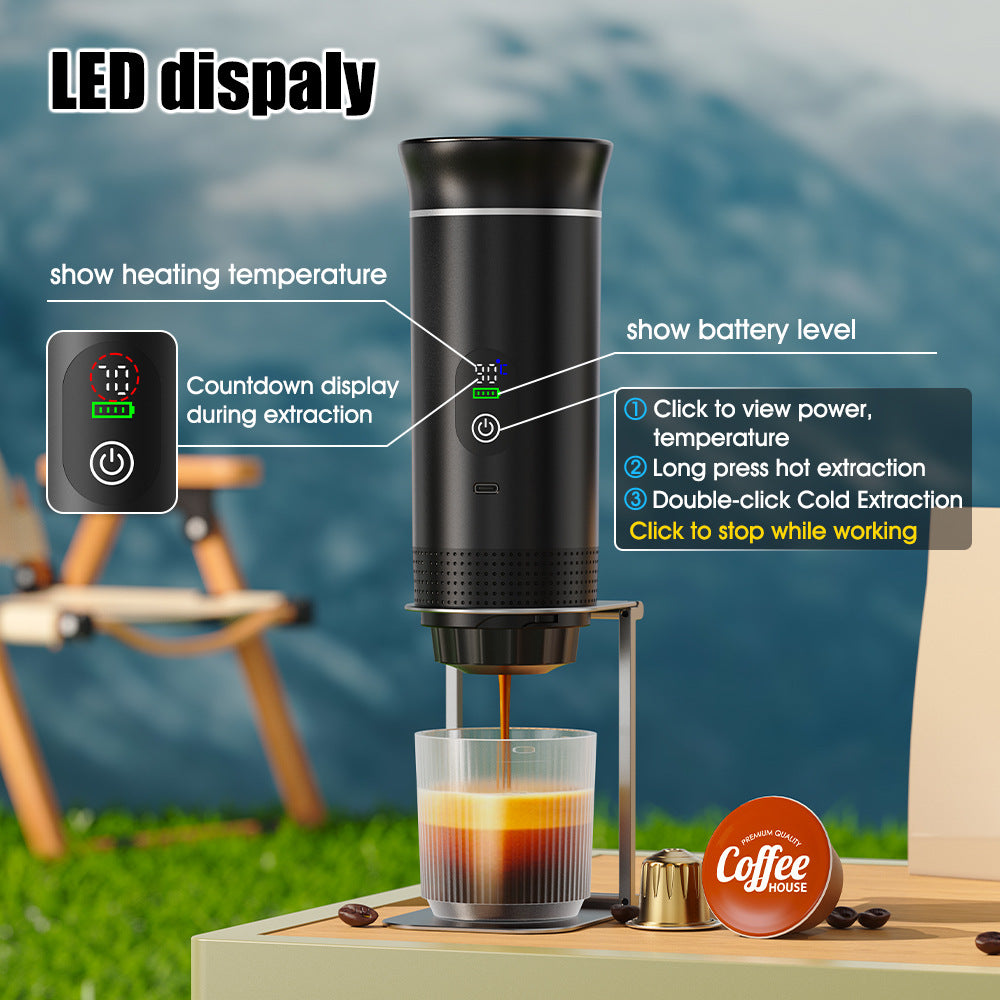 YBC-KF-JN-02PRO-2.0 3-in-1 Portable Espresso Machine with Display
